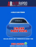 calcas / calcomanias paar vender tu auto 100 pesos, Hermosillo